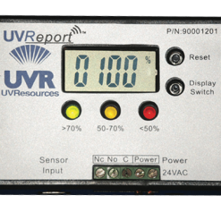 UVReport (Includes: UV-C Monitor - 24Vac w/Sensor,120-240V to 24V Hard Wire Step-Down in NEMA 4X)